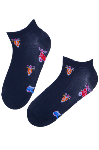 VESPA dark blue low-cut socks for men | Sokisahtel