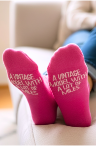 VINTAGE MODEL roosad meriinovillased sokid | Sokisahtel