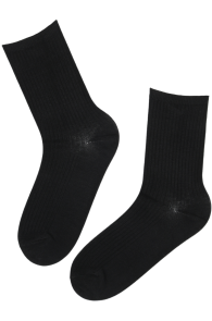 Тёплые носки чёрного цвета с шерстью альпака VIRSIINIA | Sokisahtel