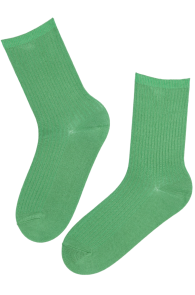 Тёплые носки зелёного цвета с шерстью альпака VIRSIINIA | Sokisahtel