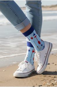 WATER sinised mereteemalised puuvillased sokid | Sokisahtel