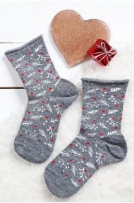 WONDERLAND grey angora socks for children | Sokisahtel