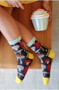 WOODSTOCK mysterious mushroom socks for kids | Sokisahtel