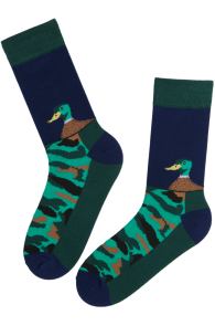 ZAYNE dark blue cotton socks with ducks