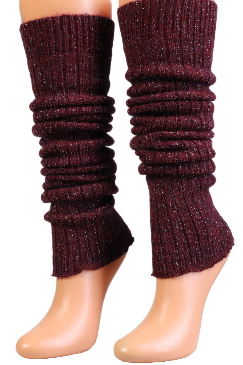 Burgundy leg warmers 2025