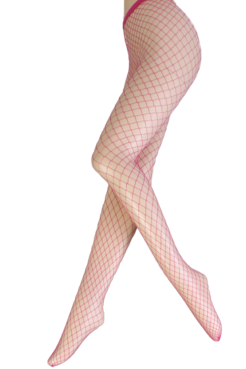 Fishnet tights pink clearance