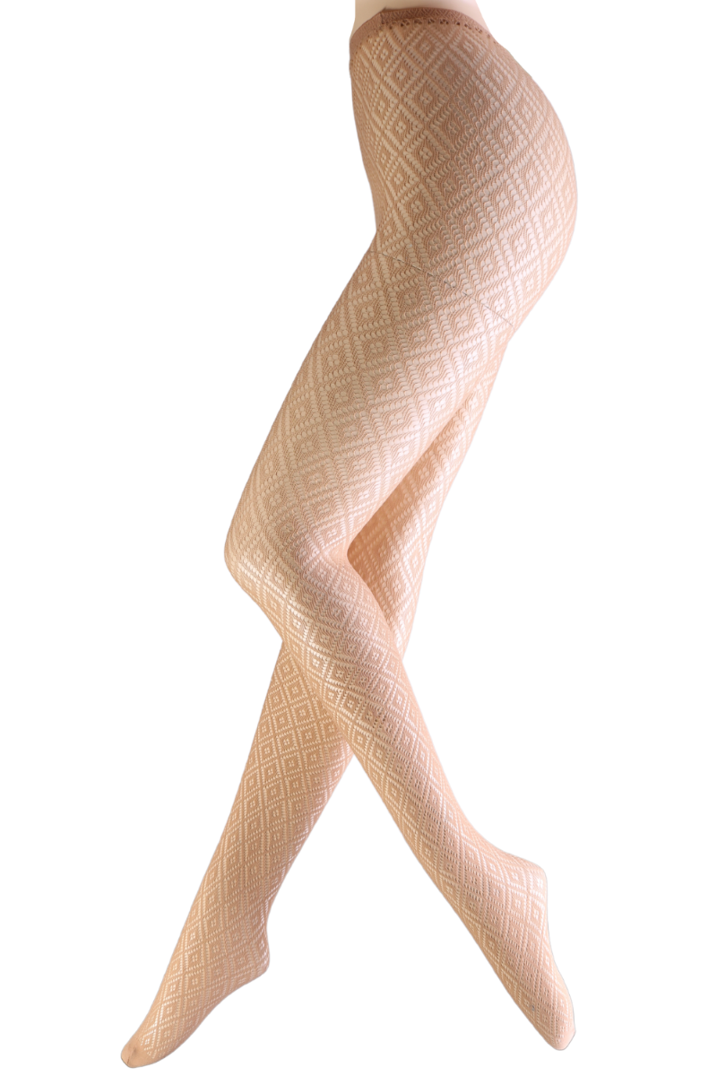 Beige fishnet pantyhose cheap