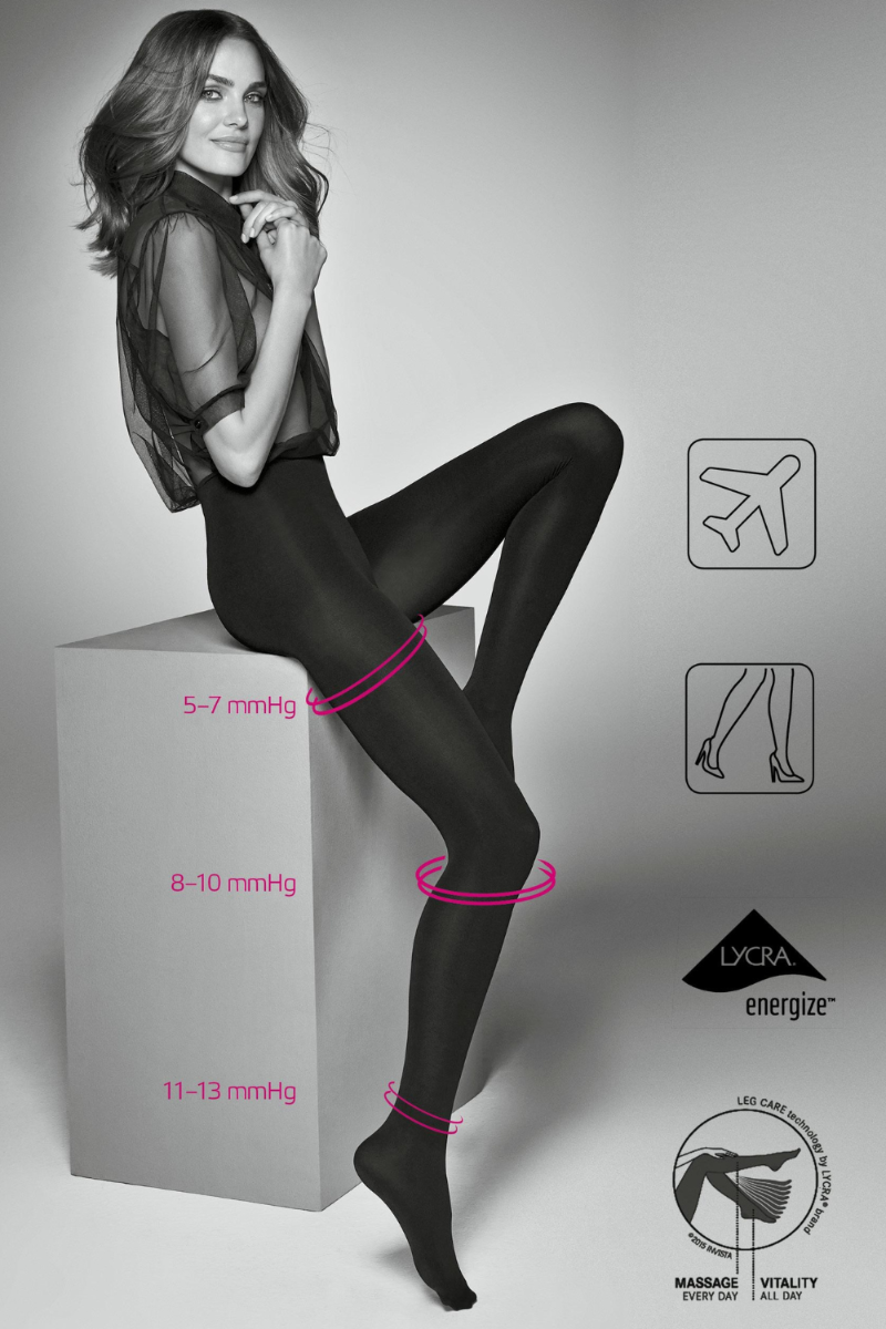 STRONG PRESS 40DEN black support tights Sokisahtel