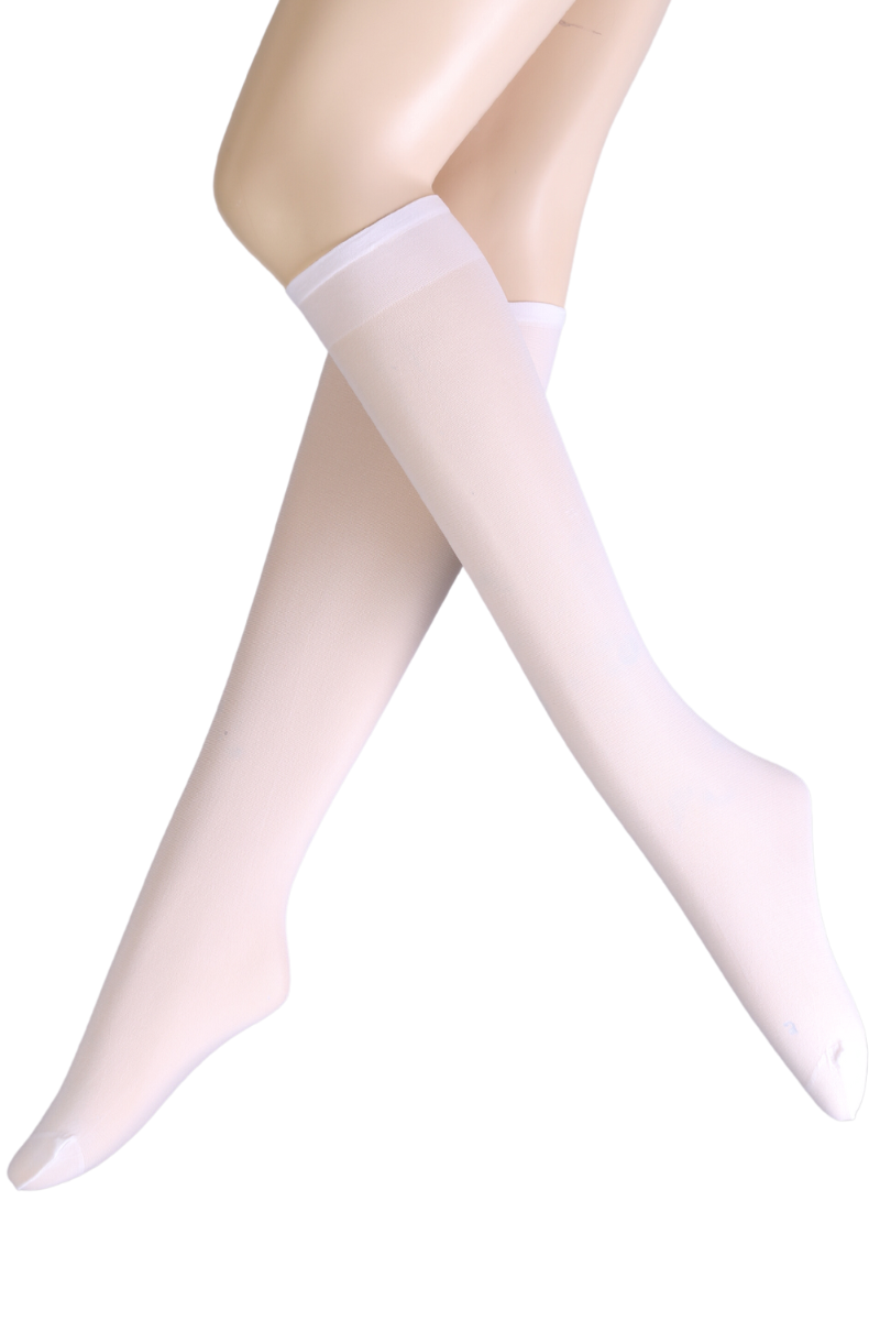 ULLA 30DEN white knee highs Sokisahtel