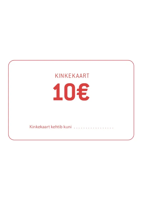 Sokisahtli KINKEKAART 10€
