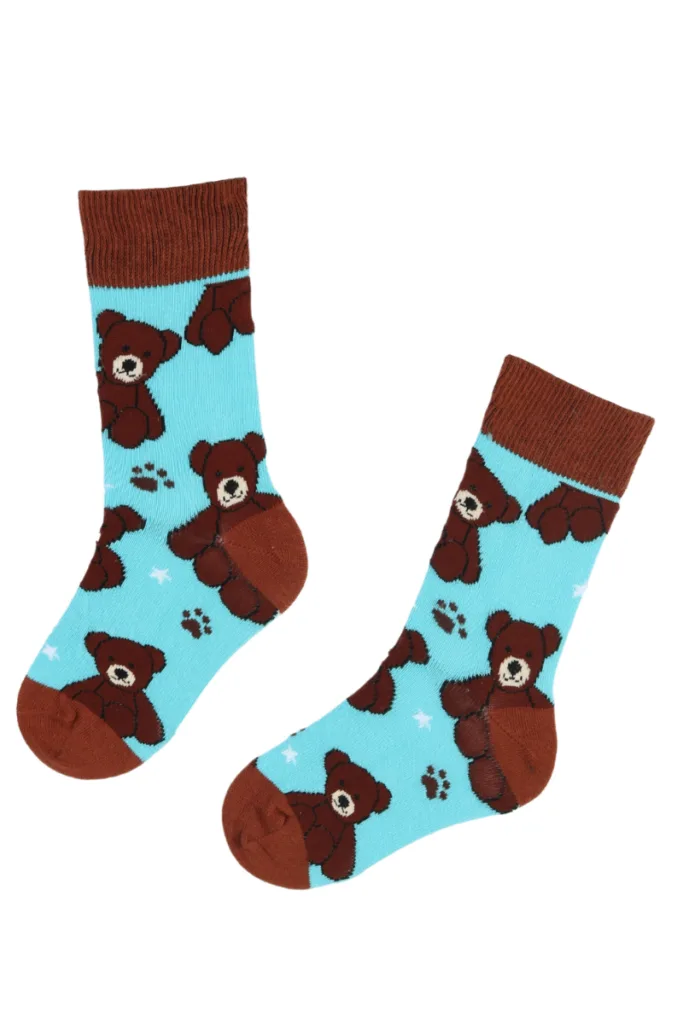BEAR sinised karudega puuvillased sokid lastele