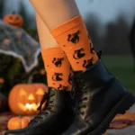 BRAM mustade kassidega Halloweeni sokid