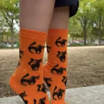 BRAM mustade kassidega Halloweeni sokid
