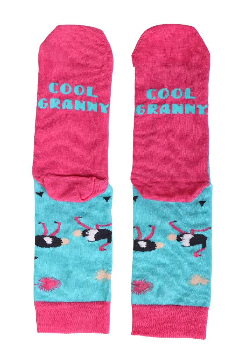 COOL GRANNY puuvillased emadepäeva sokid jaanalindudega