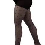 DOTS plus size musta värvi täpilised sukkpüksid