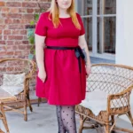 DOTS plus size musta värvi täpilised sukkpüksid