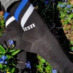 EESTIMAA musta värvi puuvillased sokid