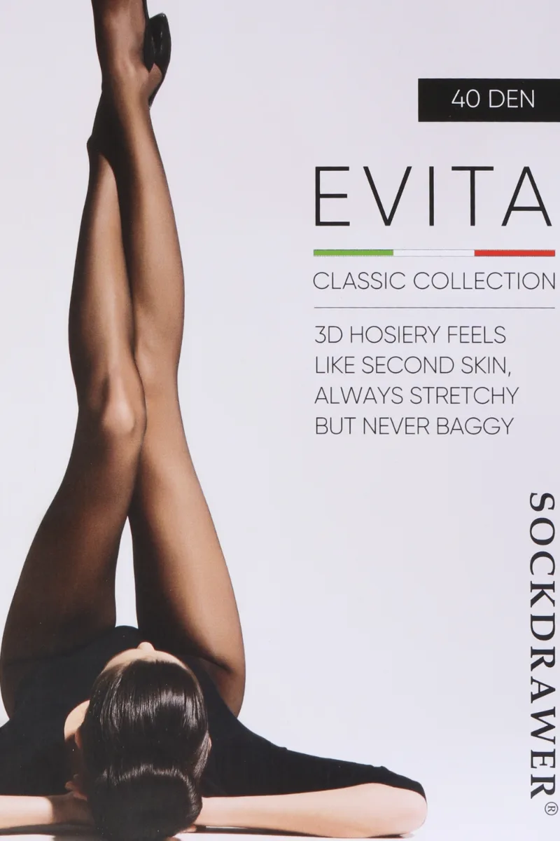 EVITA 40DEN 3D musta värvi sukkpüksid