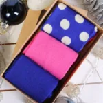 MERINO DOTS meriinovillane kinkekarp 3 sokipaariga