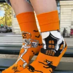 GORY oranžid halloweeni sokid