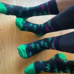 HAMP kanepilehtedega meriinovillased sokid