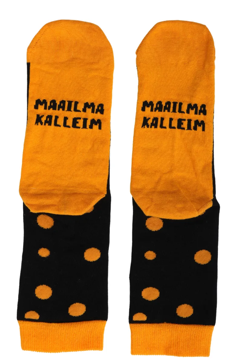 MAAILMA KALLEIM puuvillased täpilised sokid