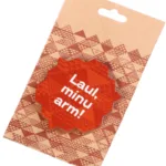 2019.a juubelipeo Laul MINU ARM nõelkinnitusega pruun puidust rinnamärk