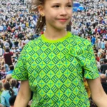 2023.a Noorte LAULU- JA TANTSUPEO roheline t-särk lastele