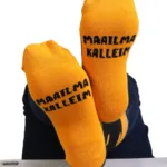 MAAILMA KALLEIM puuvillased täpilised sokid