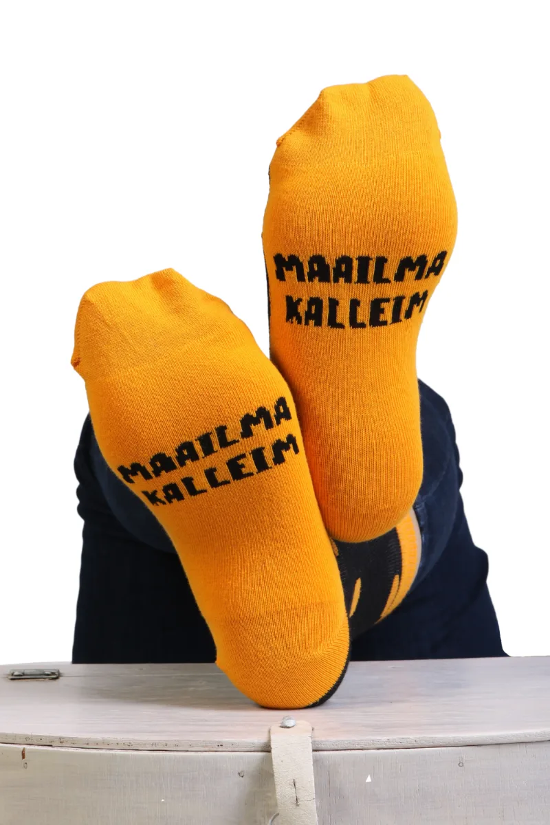 MAAILMA KALLEIM puuvillased täpilised sokid