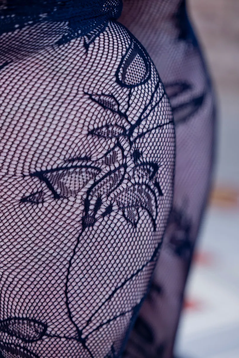 MAJESTY plus size võrkmustriga sukkpüksid