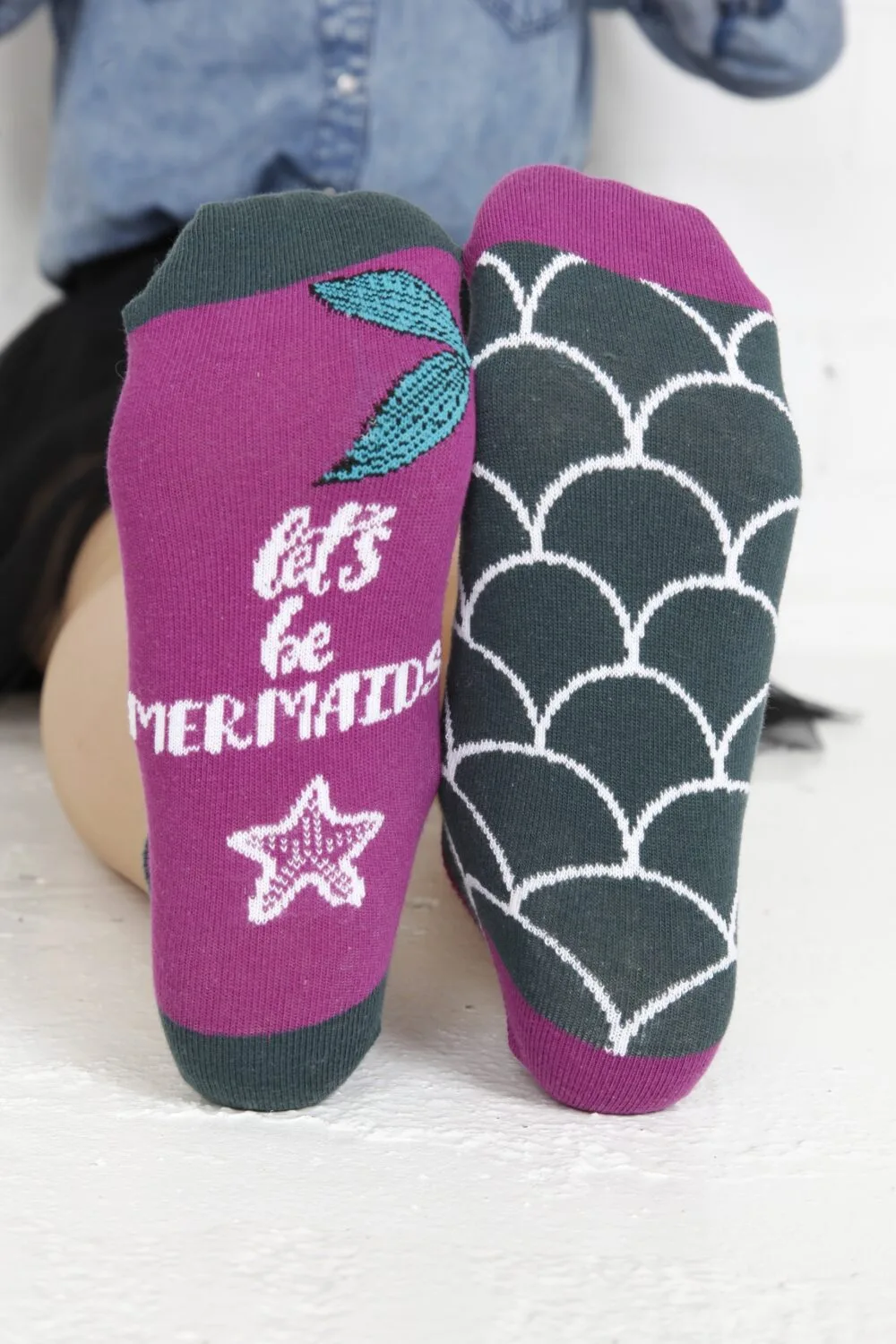 MERMAID puuvillased sokid naistele