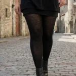 MILANA plus size mustad meriinovillased sukkpüksid