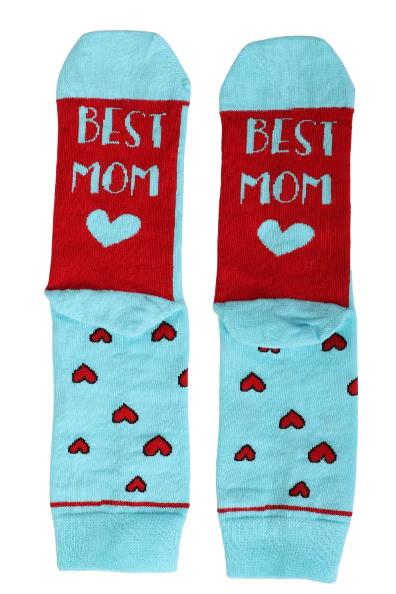 BEST MOM puuvillased emadepäeva sokid karudega MOMMY