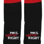 MRS. ALWAYS RIGHT musta värvi puuvillased sokid LEIDI