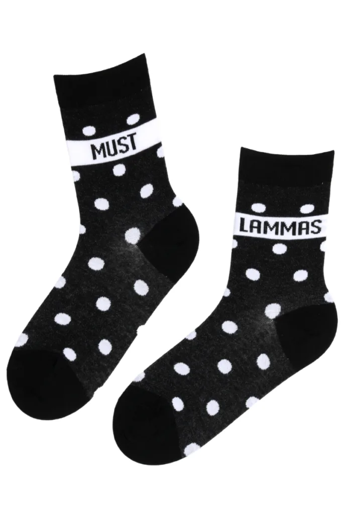 MUST LAMMAS musta värvi puuvillased sokid