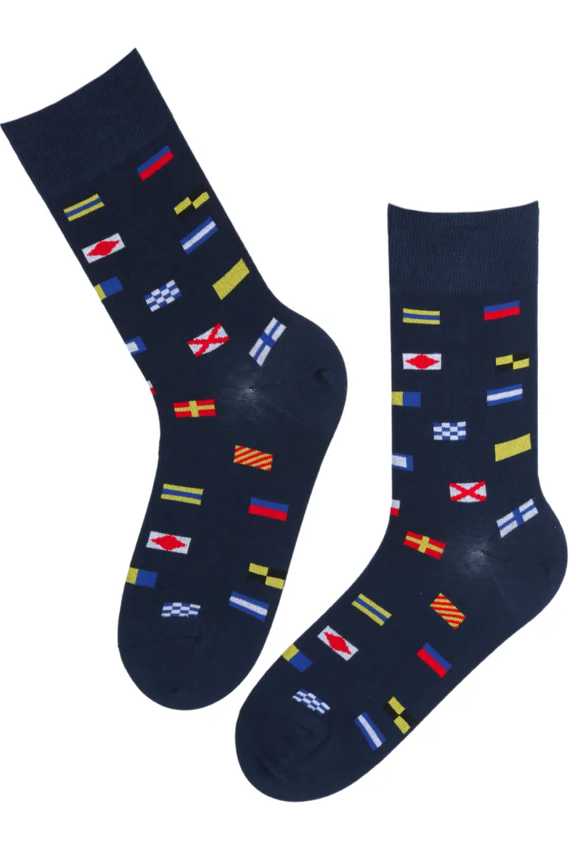 NAUTICA FLAGS lippudega puuvillased sokid