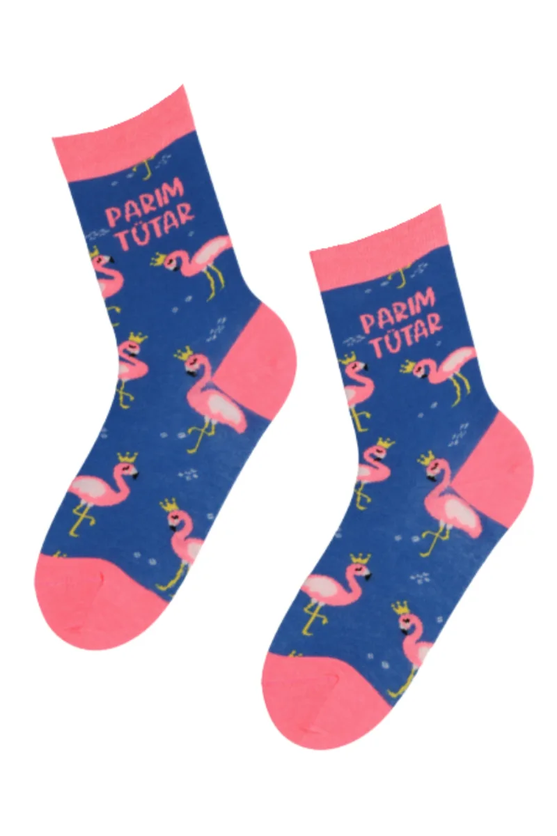 PARIM TÜTAR sinised flamingodega sokid
