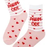 PARIM ÕDE heleroosad puuvillased sokid naistele
