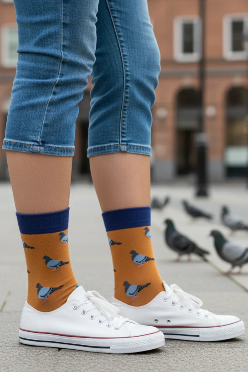 PIGEON puuvillased sokid tuvidega