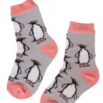 PINGU puuvillased pingviini mustriga sokid lastele