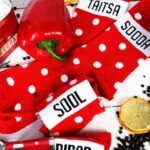 TÄITSA SOODA punased puuvillased sokid