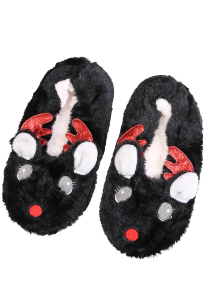 REINDEER musta värvi pehmed sussid
