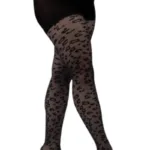 ROYAL plus size musta värvi leopardimustrilised sukkpüksid