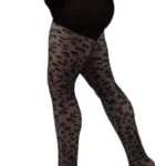 ROYAL plus size musta värvi leopardimustrilised sukkpüksid