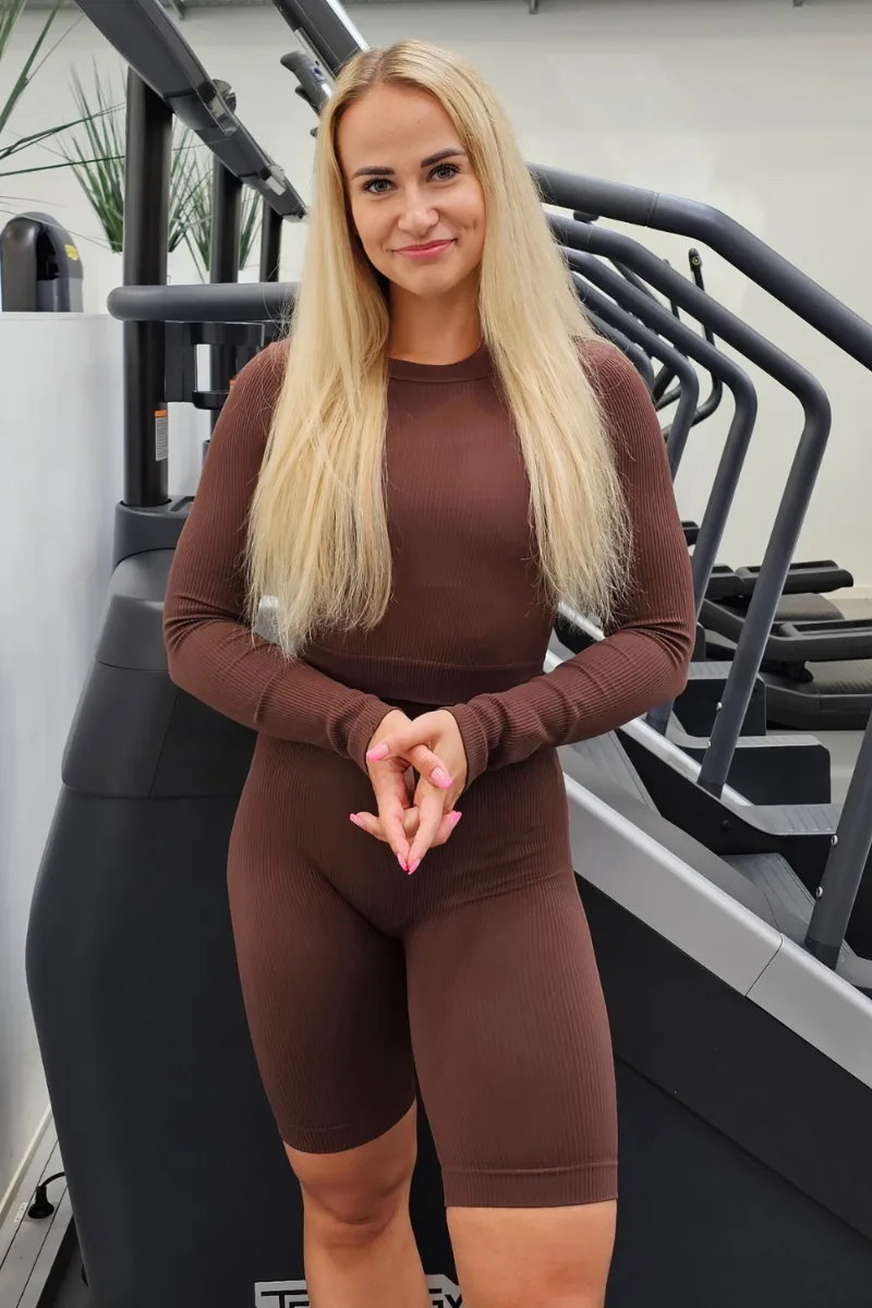 SARA pruunid lühikesed biker-püksid