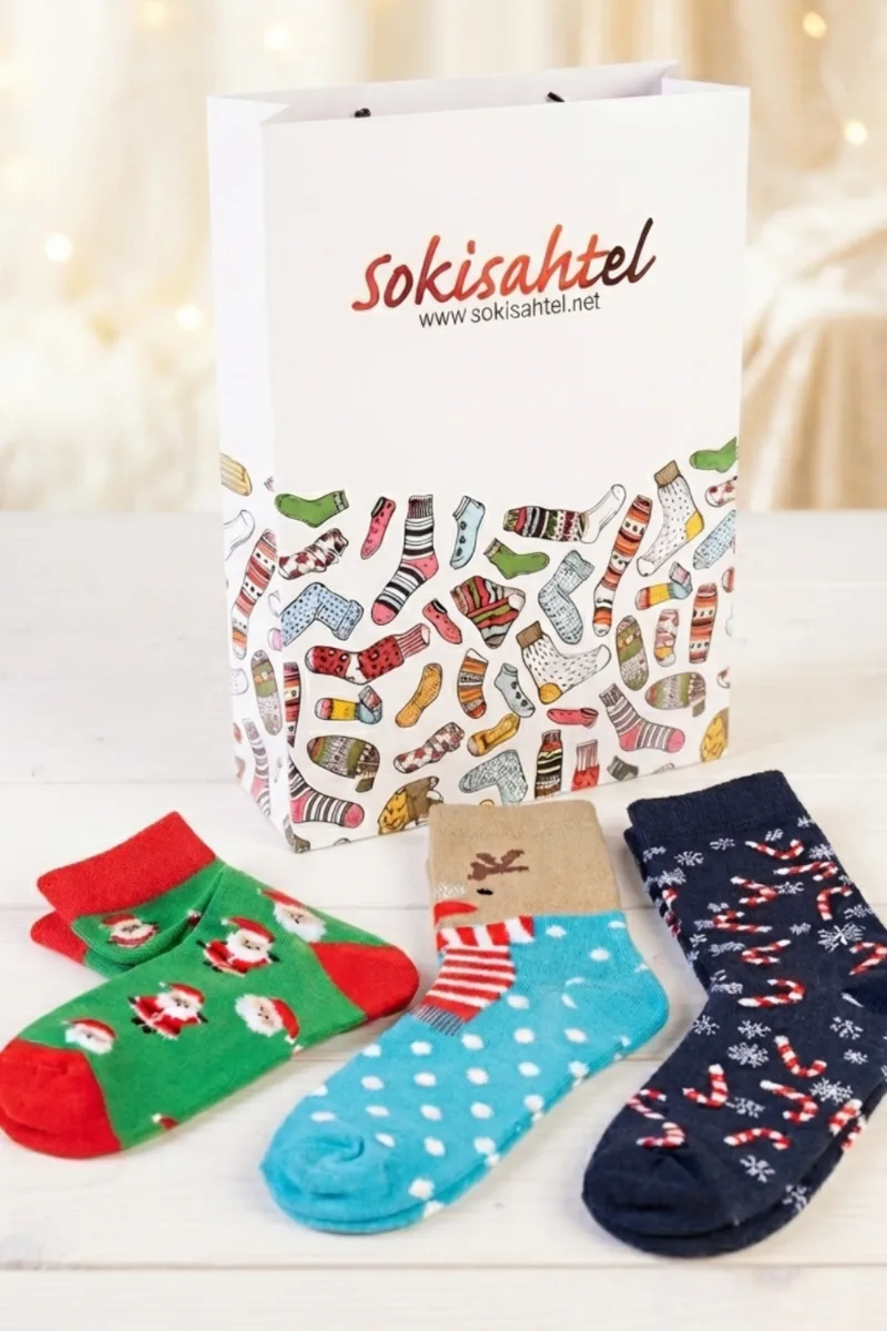 SECRET SANTA jõulusokkide MIX 3 paari