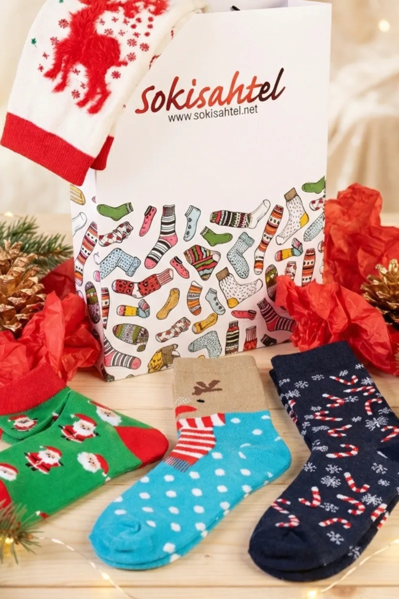SECRET SANTA jõulusokkide MIX 4 paari