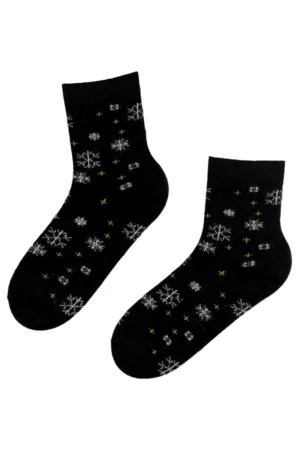 SNOWY musta värvi villased sokid