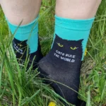 CATS RULE THE WORLD rohelise äärega kassisokid